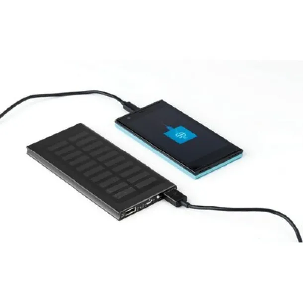  Power bank 8000 mAh, solar charger black