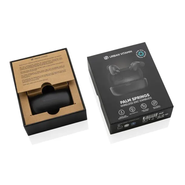  Urban Vitamin Palm Springs RCS rplastic ENC earbuds - Urban Vitamin Black 