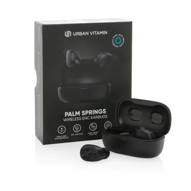  Urban Vitamin Palm Springs RCS rplastic ENC earbuds - Urban Vitamin Black 