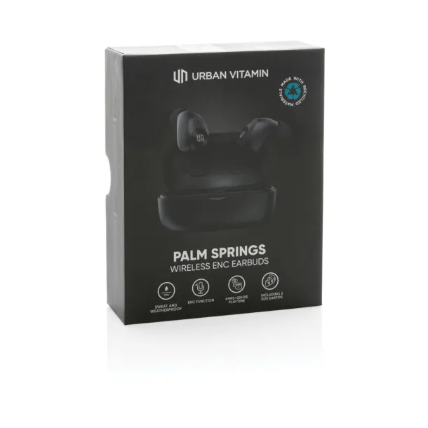  Urban Vitamin Palm Springs RCS rplastic ENC earbuds - Urban Vitamin Black 