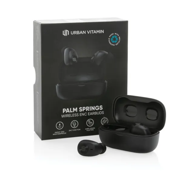  Urban Vitamin Palm Springs RCS rplastic ENC earbuds - Urban Vitamin Black 