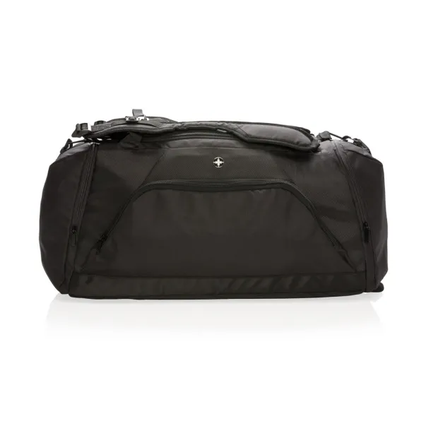  Swiss Peak RFID sports duffle & backpack - Swiss Peak Black 