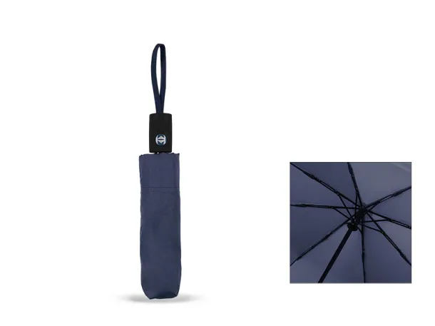 FIORE Folded umbrella with automatic openning - CASTELLI Blue