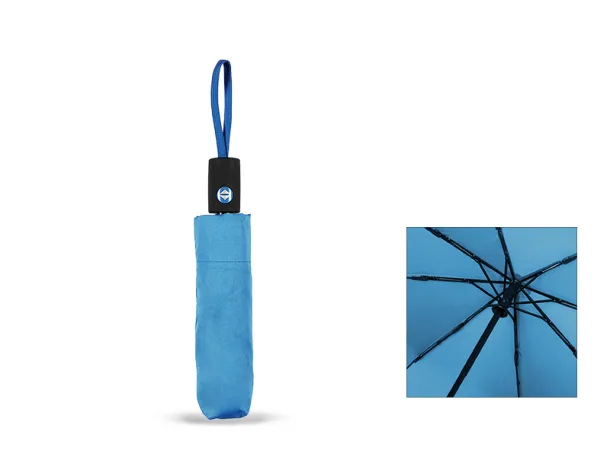 FIORE Folded umbrella with automatic openning - CASTELLI Turquoise