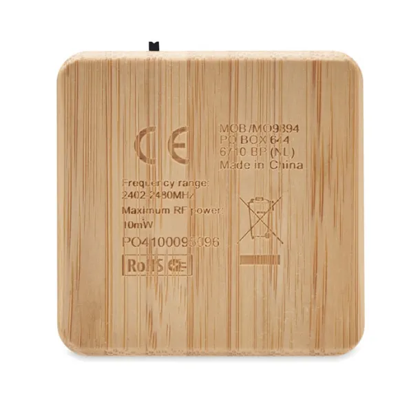 AUDIO 3W wireless bamboo speaker Wood