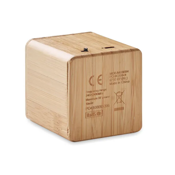 AUDIO 3W wireless bamboo speaker Wood