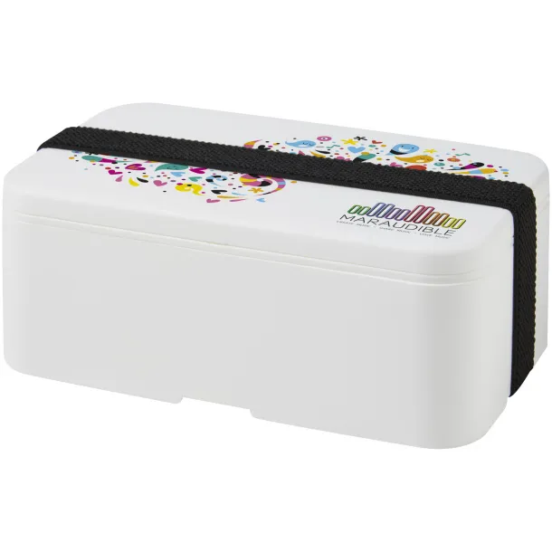 MIYO single layer lunch box White Solid black