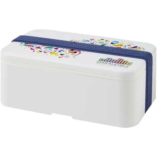 MIYO single layer lunch box White Blue