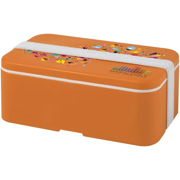 MIYO single layer lunch box Orange White