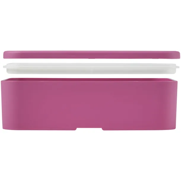 MIYO single layer lunch box Magenta White