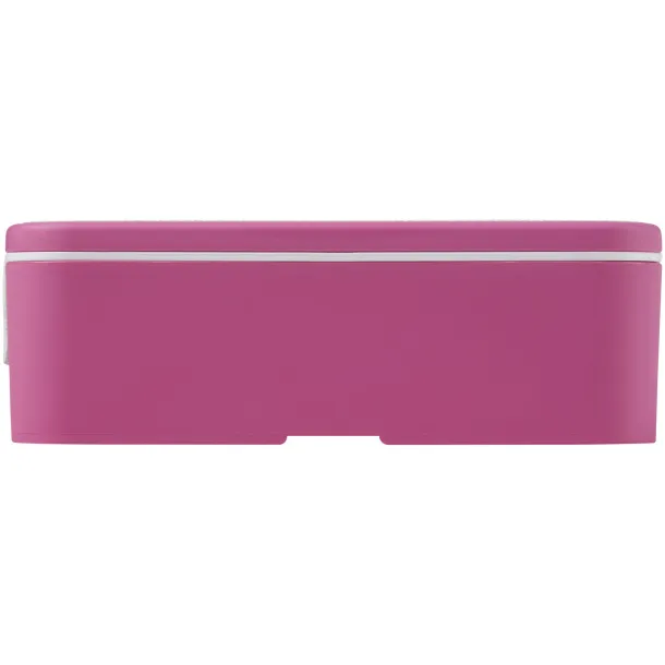 MIYO single layer lunch box Magenta White