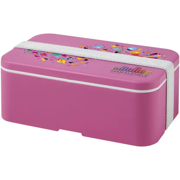 MIYO single layer lunch box Magenta White