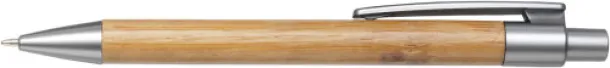  Bamboo ballpen Lacey silver