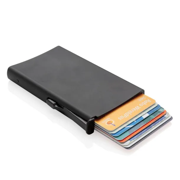  Standard aluminium RFID cardholder - XD Collection Black 