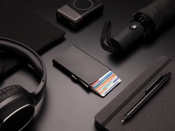  Standard aluminium RFID cardholder - XD Collection Black 