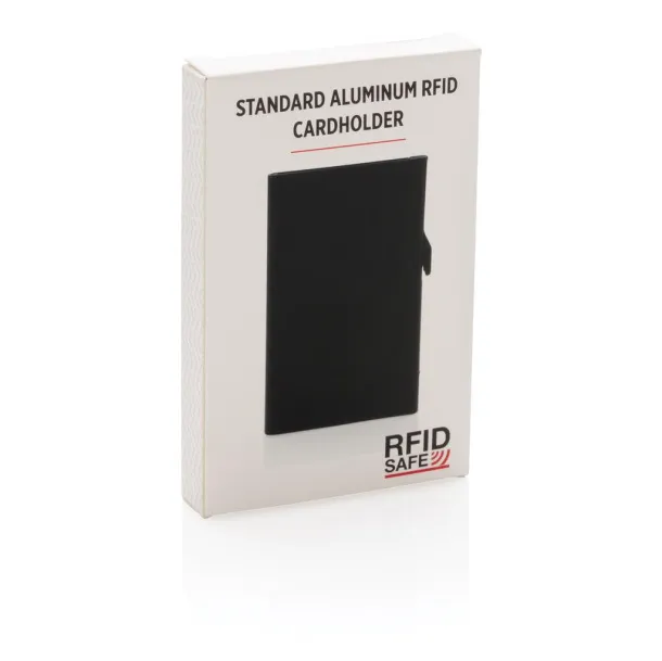  Standard aluminium RFID cardholder - XD Collection Black 