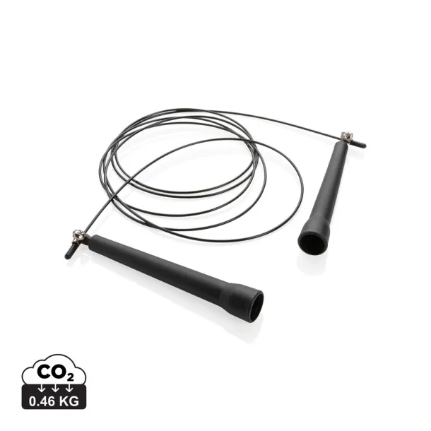  Adjustable jump rope in pouch - XD Collection Black 