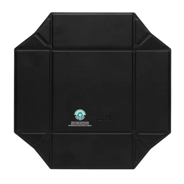  Swiss Peak RCS recycled PU foldable magnetic storage tray - Swiss Peak Black 