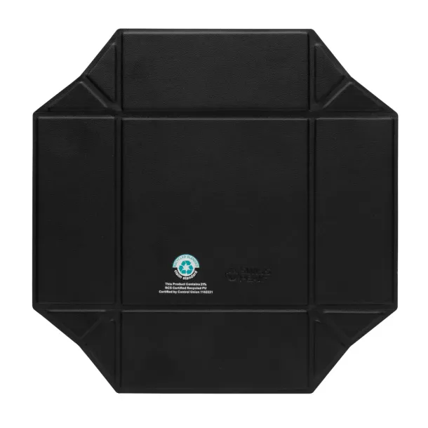  Swiss Peak RCS recycled PU foldable magnetic storage tray - Swiss Peak Black 