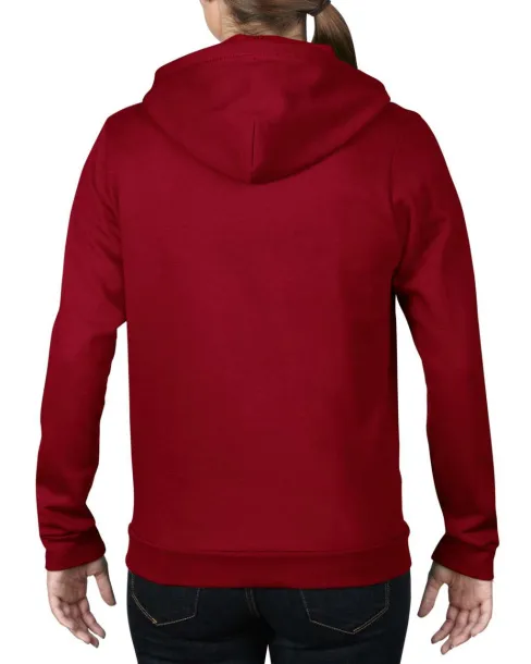  WOMEN'S FULL-ZIP HOODED FLEECE - Anvil Independence Red