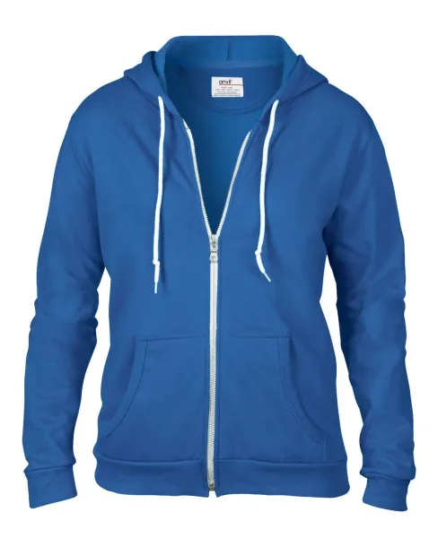  WOMEN'S FULL-ZIP HOODED FLEECE - Anvil Royal blue