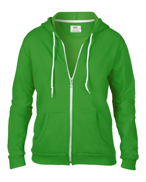  Ženska hoodica s patentom - Anvil Green Apple