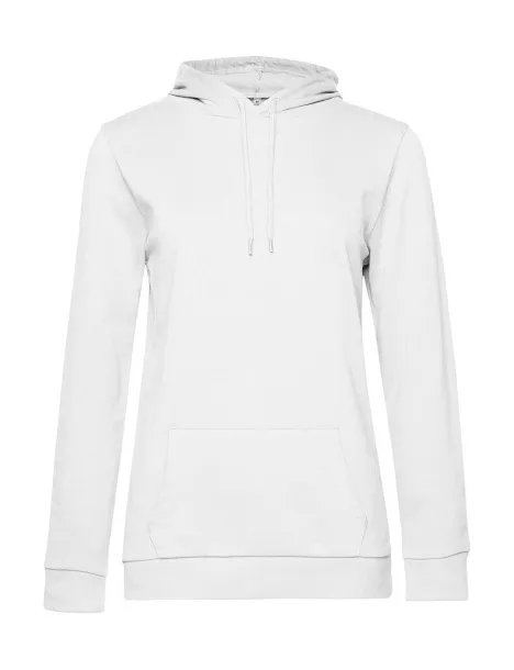  Ženski frotirni hoodie - B&C Bijela