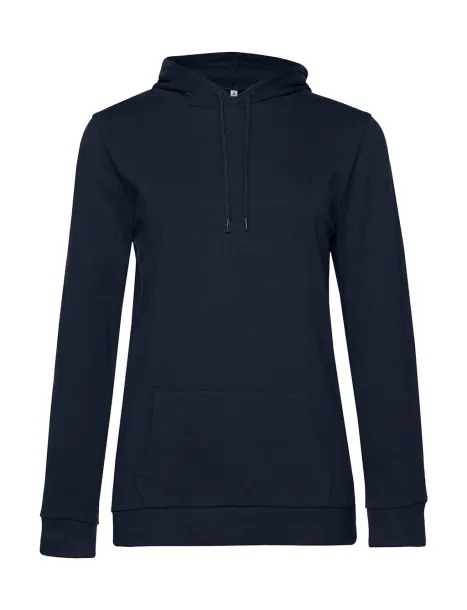  Ženski frotirni hoodie, 280 g/m² - B&C Mornarsko plava