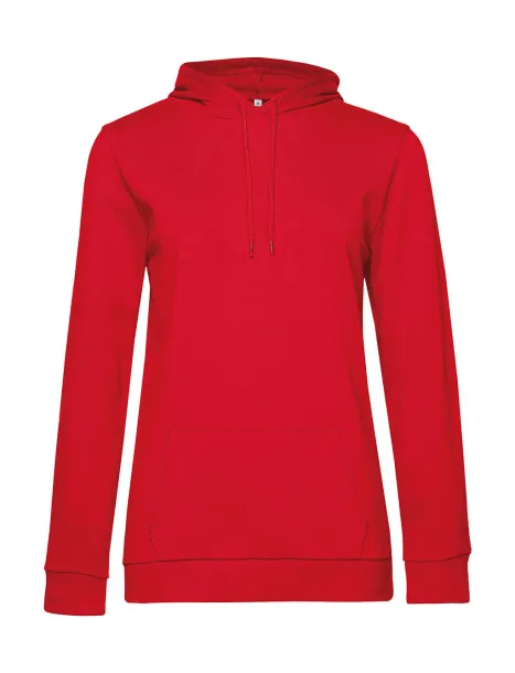  Ženski frotirni hoodie - B&C Crvena