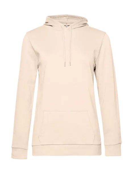  Ženski frotirni hoodie - B&C Pale Pink