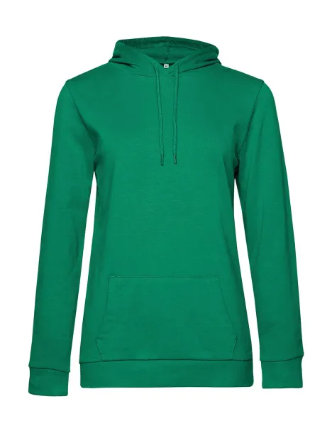  Ženski frotirni hoodie, 280 g/m² - B&C Kelly zelena