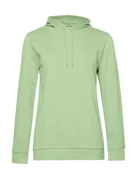  Ženski frotirni hoodie, 280 g/m² - B&C Light Jade