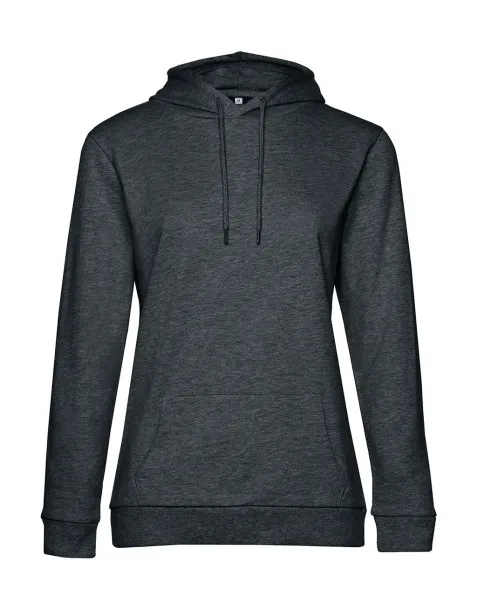  Ženski frotirni hoodie, 280 g/m² - B&C Heather Asphalt