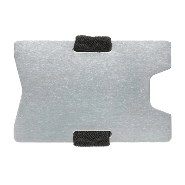  aluminijski minimalistički novčanik s RFID zaštitom protiv skeniranja Srebrna Crna