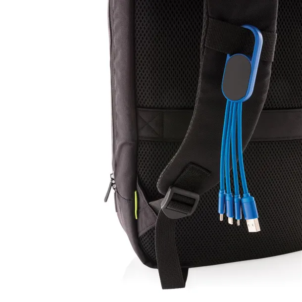  4-in-1 cable with carabiner clip - XD Collection Blue