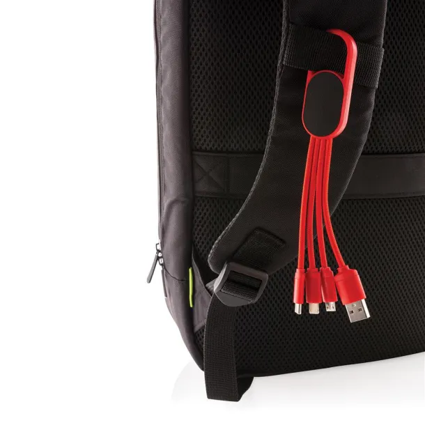  4-in-1 cable with carabiner clip - XD Collection Red 