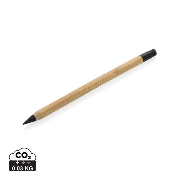  FSC® bamboo infinity pencil with eraser - XD Collection brown 