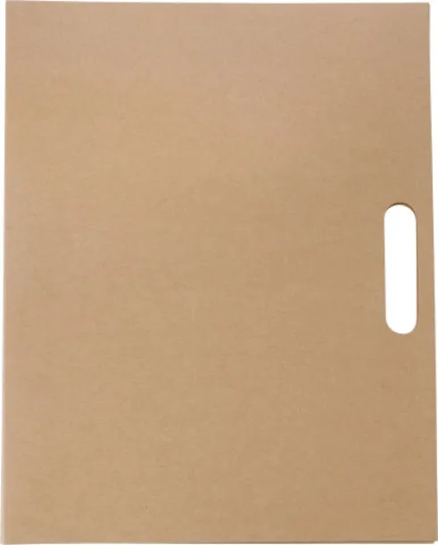 CHARLIE Cardboard memo folder brown