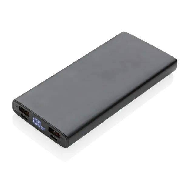  Aluminijska prijenosna baterija - 18 W, 10 000 mAh - XD Collection Crna