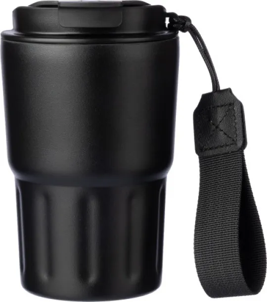  Stainless steel double walled mug Louisa black