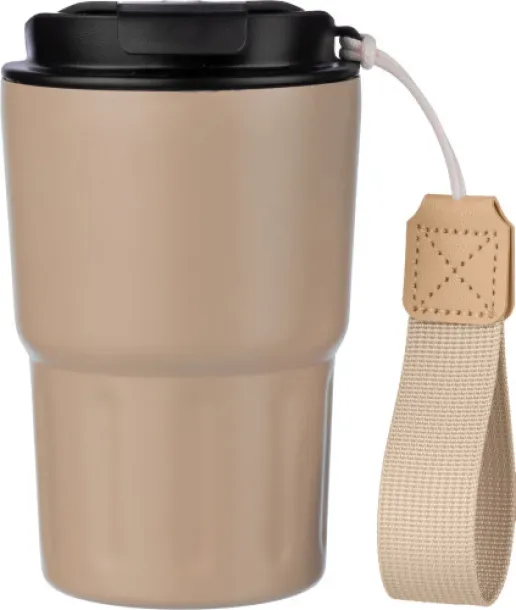  LOUISA šalica s dvostrukim stijenkama od nehrđajućeg čelika, 320 ml beige