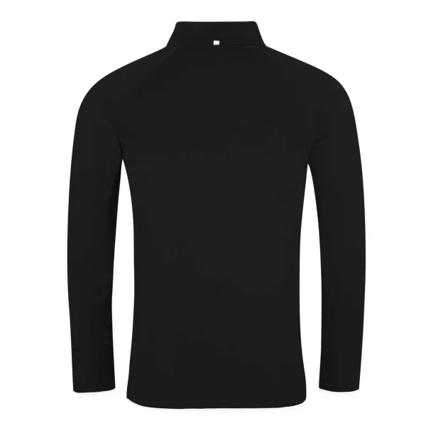  Cool muška majica s 1/2 zipom, 280 g/m2 - Just Cool Crna Bijela