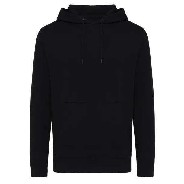  Iqoniq Rila unisex lagani hoodie od recikliranog pamuka, 280 g/m² - iqoniq Crna