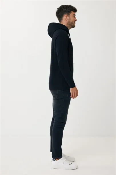  Iqoniq Rila unisex lagani hoodie od recikliranog pamuka, 280 g/m² - iqoniq Crna