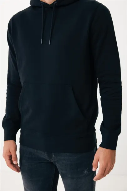  Iqoniq Rila unisex lagani hoodie od recikliranog pamuka, 280 g/m² - iqoniq Crna