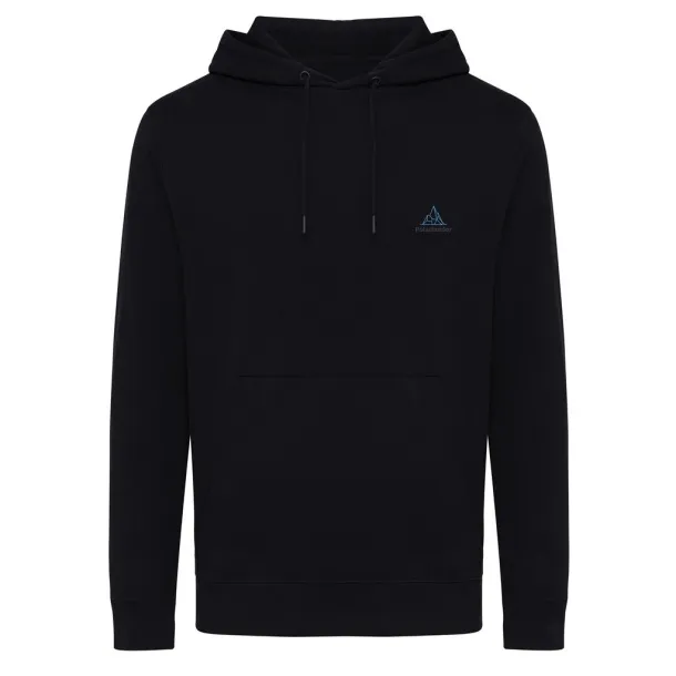  Iqoniq Rila unisex lagani hoodie od recikliranog pamuka, 280 g/m² - iqoniq Crna