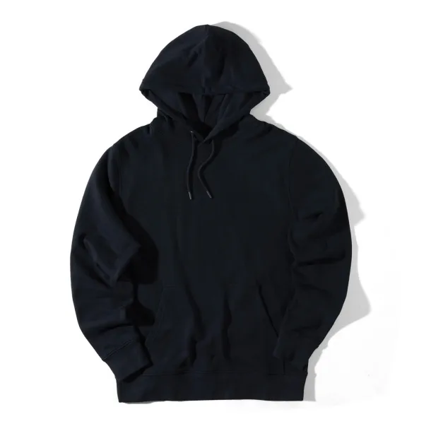  Iqoniq Rila lightweight recycled cotton hoodie - iqoniq Black 