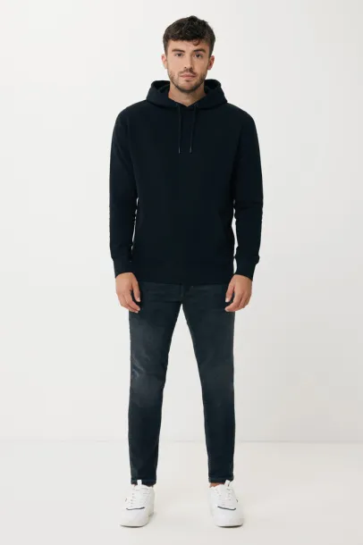  Iqoniq Rila unisex lagani hoodie od recikliranog pamuka, 280 g/m² - iqoniq Crna