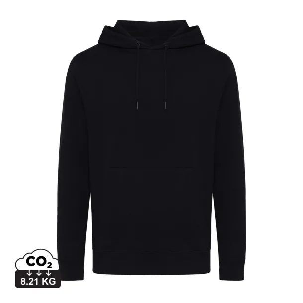  Iqoniq Rila unisex lagani hoodie od recikliranog pamuka, 280 g/m² - iqoniq Crna