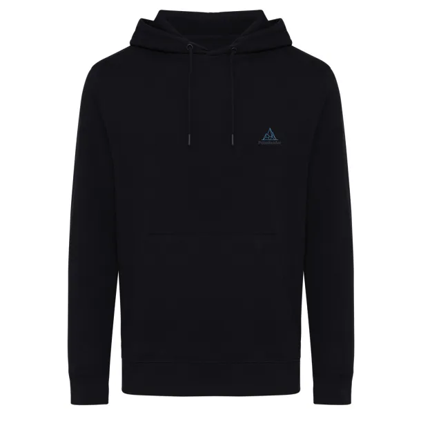  Iqoniq Rila unisex lagani hoodie od recikliranog pamuka, 280 g/m² - iqoniq Crna